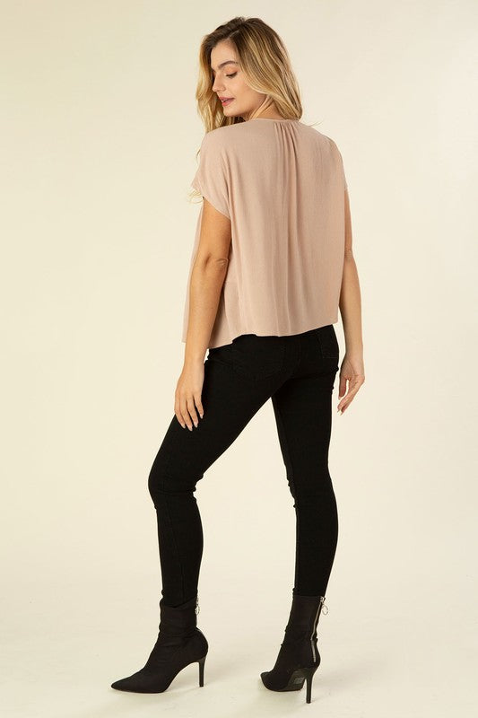 A-LINE TIERED BLOUSE