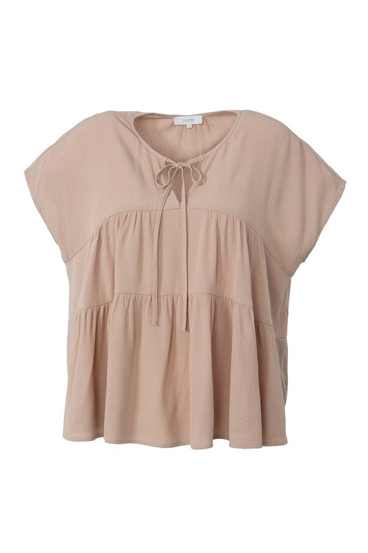 A-LINE TIERED BLOUSE