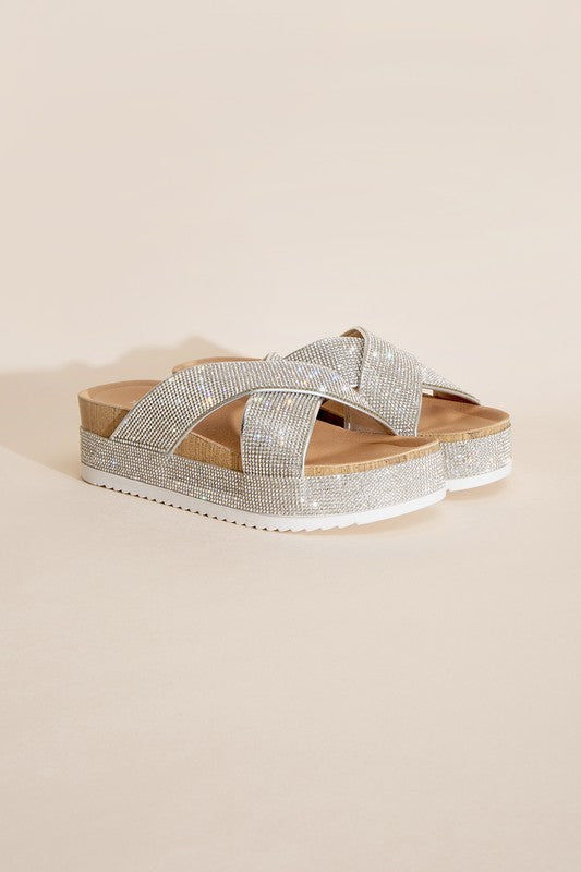 APOLLO RHINESTONE SLIDES