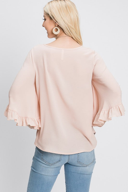 WRENLEY RUFFLE TOP