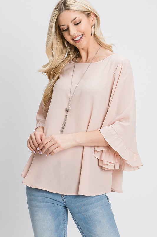 WRENLEY RUFFLE TOP