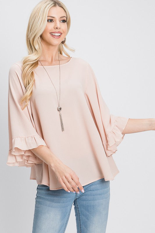 WRENLEY RUFFLE TOP