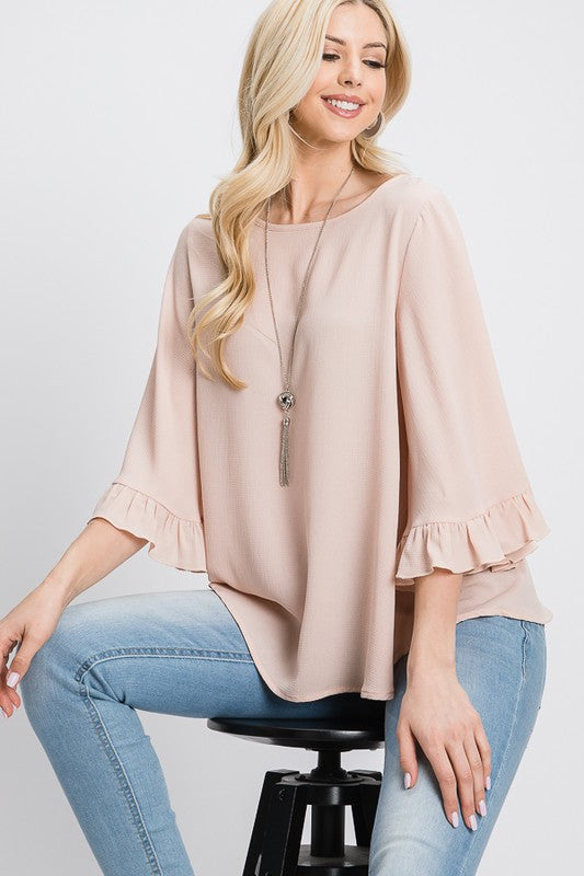 WRENLEY RUFFLE TOP