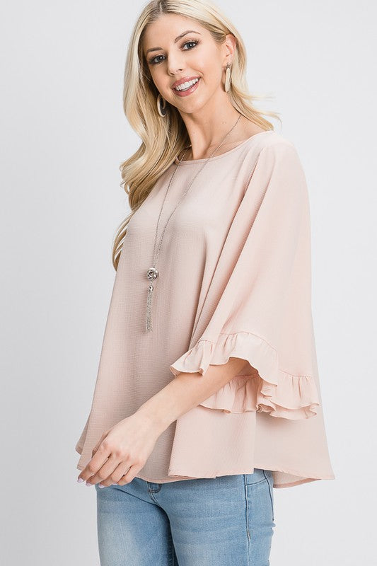 WRENLEY RUFFLE TOP