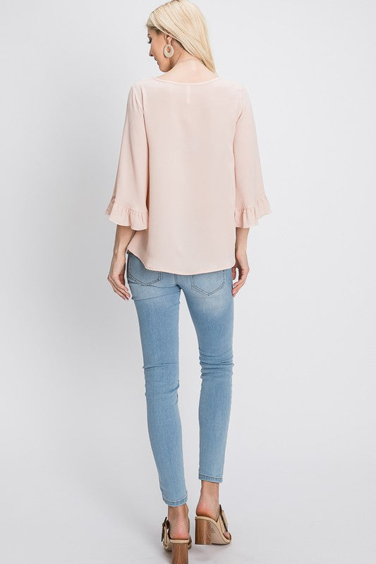 WRENLEY RUFFLE TOP