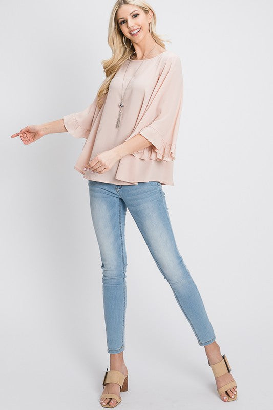 WRENLEY RUFFLE TOP