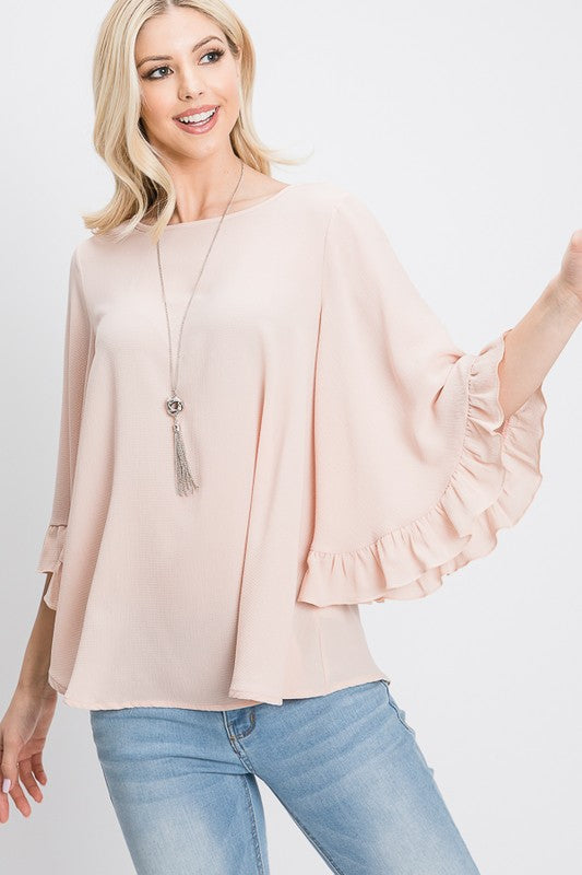 WRENLEY RUFFLE TOP