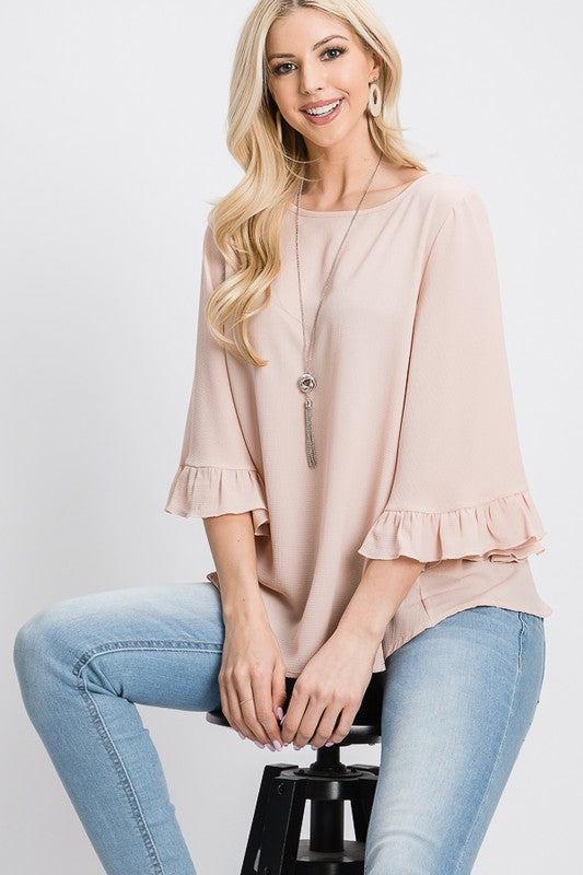 WRENLEY RUFFLE TOP