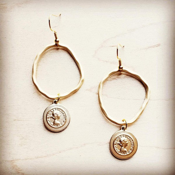 MATTIE GOLD HOOP EARRINGS