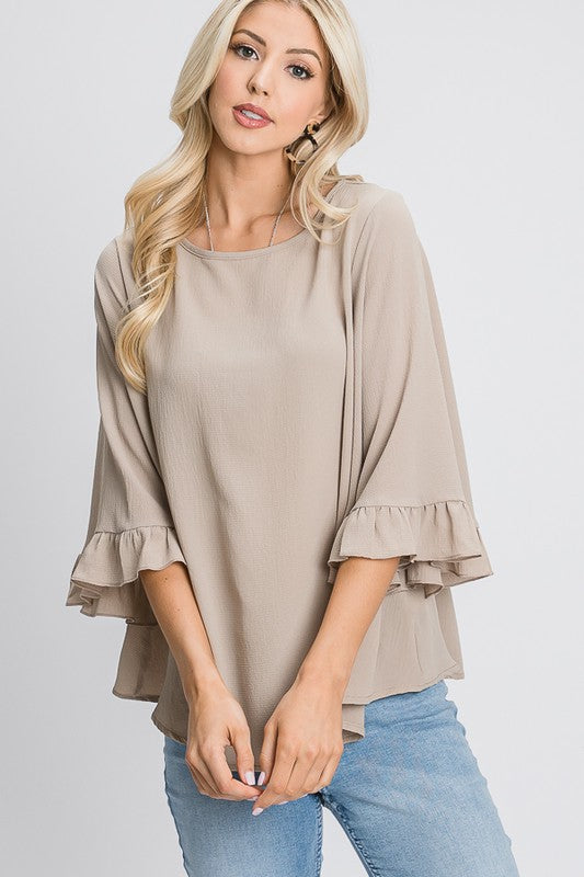 WRENLEY RUFFLE TOP