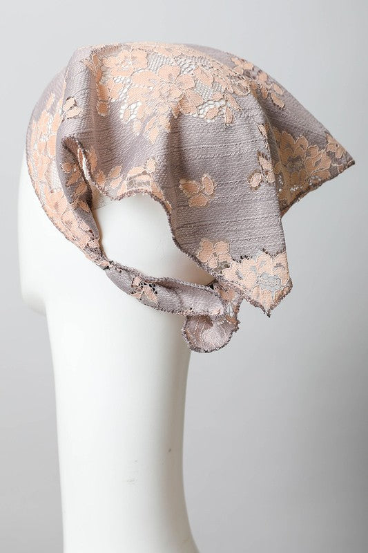 BOHEMIAN FLORAL LACE HEADSCARF