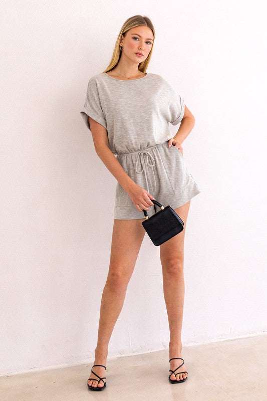 ALLIE ELASTIC WAIST ROMPER