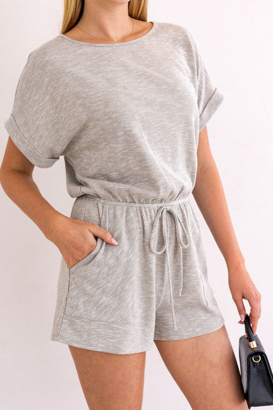 ALLIE ELASTIC WAIST ROMPER