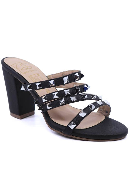 CARLA STUDDED BLOCK HEEL