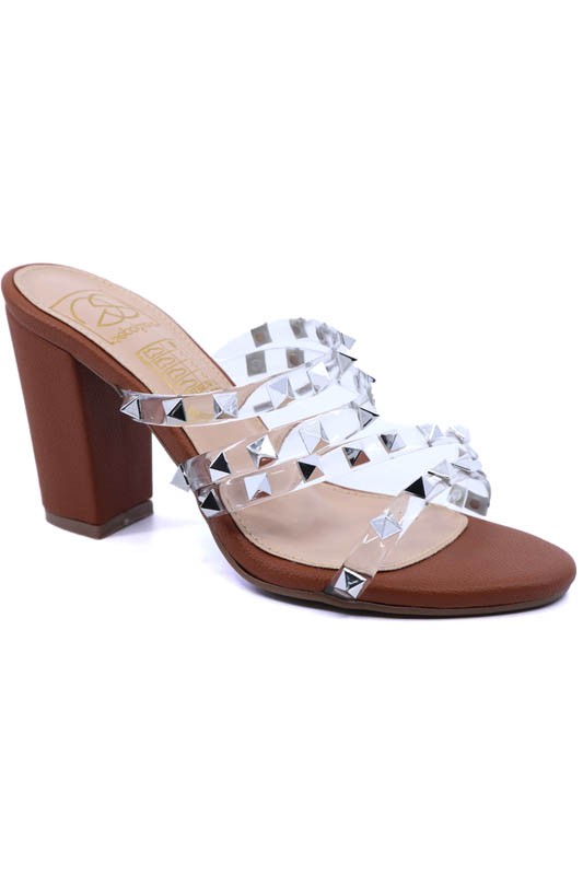 CARLA STUDDED BLOCK HEEL