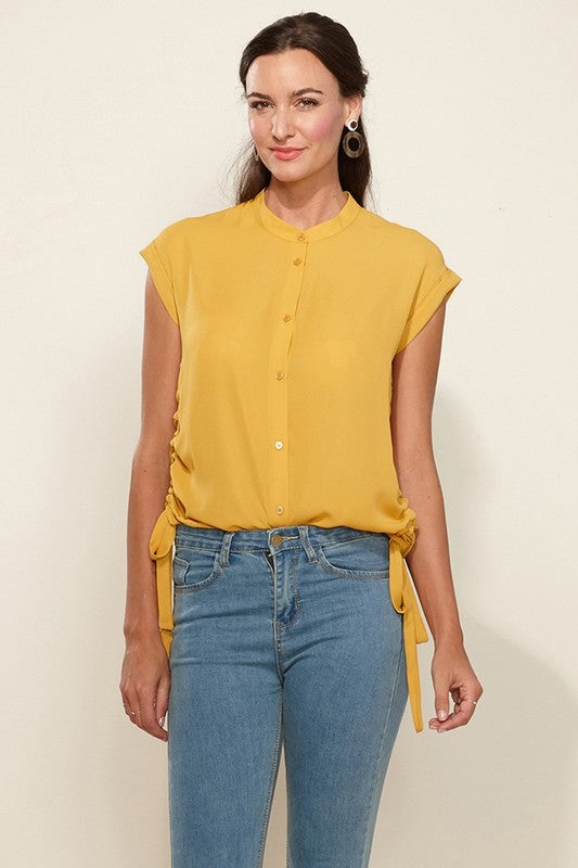 PAIGE BUTTON DOWN TOP