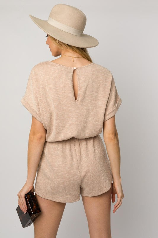 ALLIE ELASTIC WAIST ROMPER