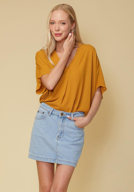 PENELOPE HI-LO DOLMAN TOP