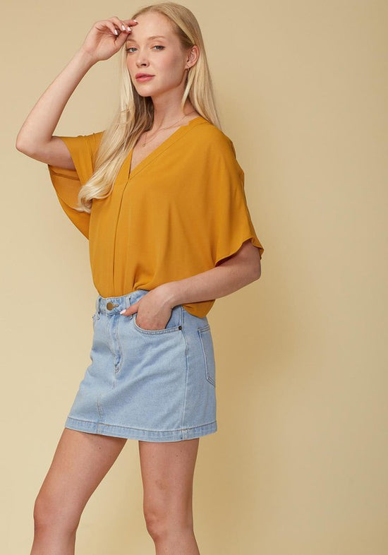 PENELOPE HI-LO DOLMAN TOP