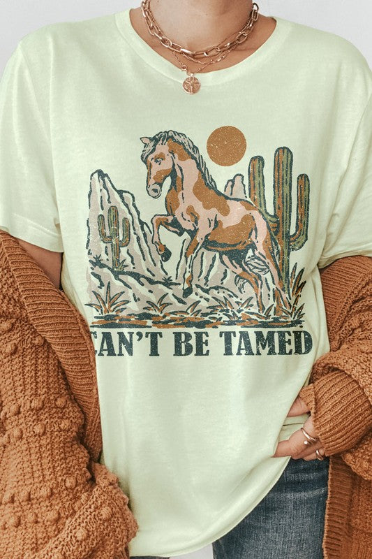 CAN'T BE TAMED GRAPHIC TEE