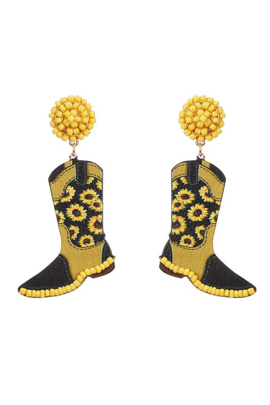 BOHO BOOT DANGLE EARRINGS