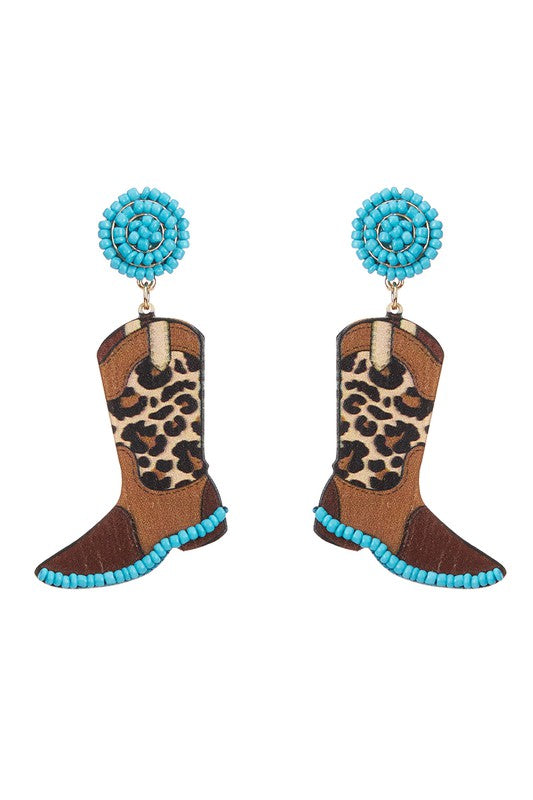 BOHO BOOT DANGLE EARRINGS