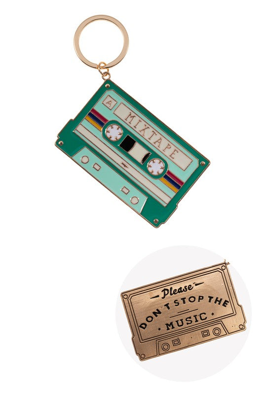 RETRO MIXTAPE KEYCHAIN