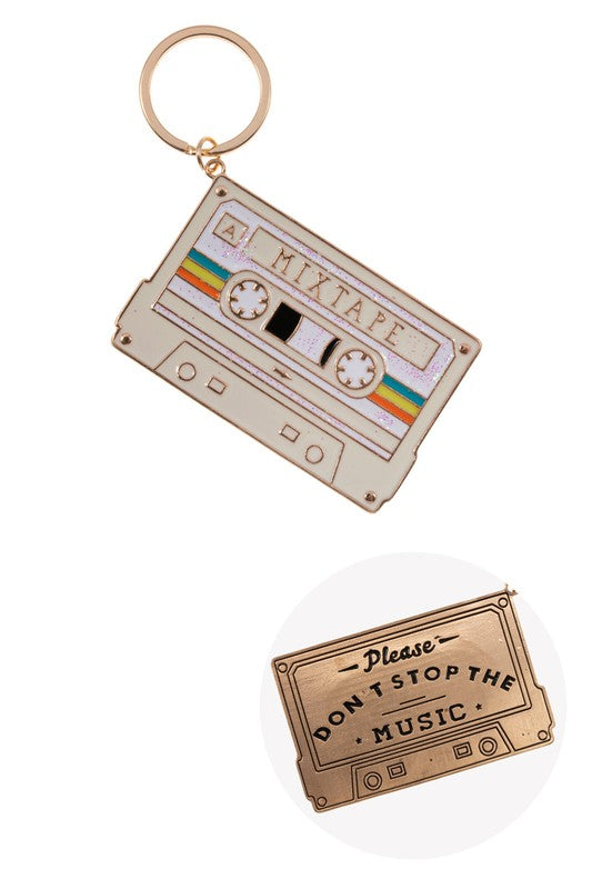 RETRO MIXTAPE KEYCHAIN