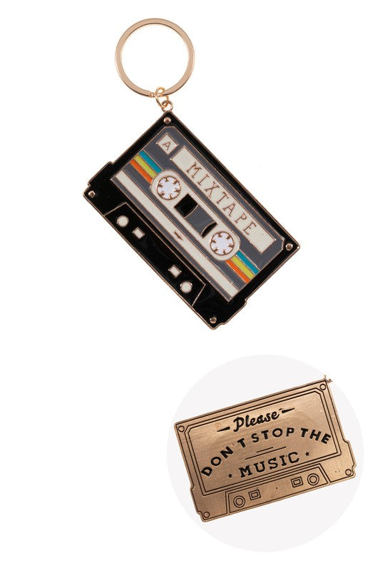 RETRO MIXTAPE KEYCHAIN