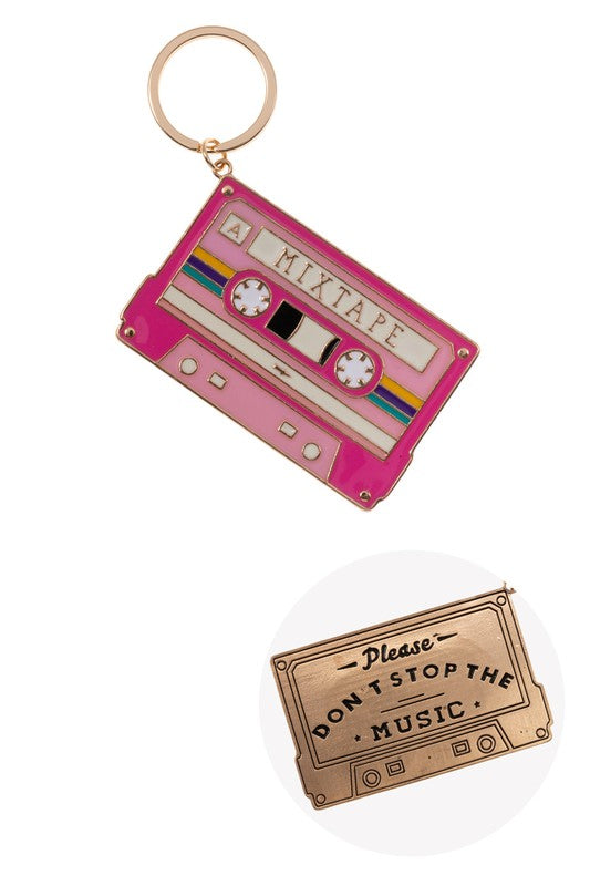 RETRO MIXTAPE KEYCHAIN