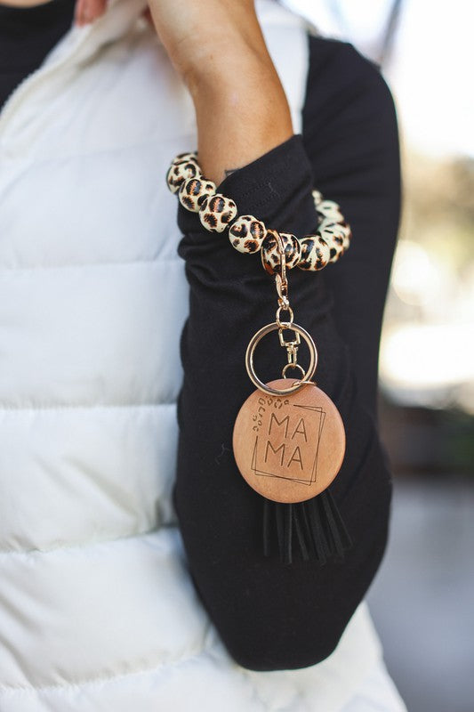 MAMA PENDANT TASSEL KEYCHAIN