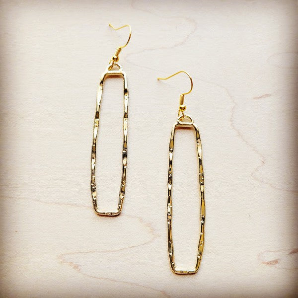 RECTANGLE DANGLE EARRINGS