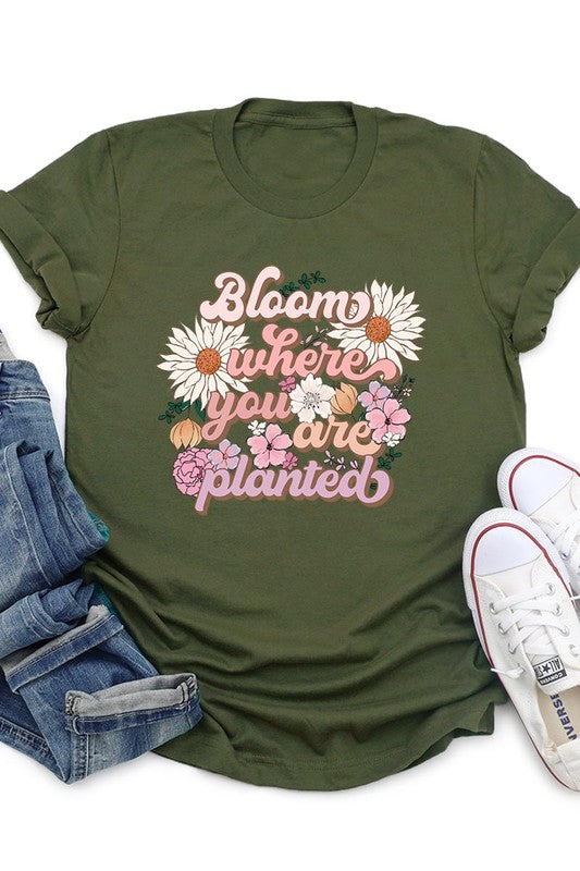 PLUS SIZE BLOOM TEE