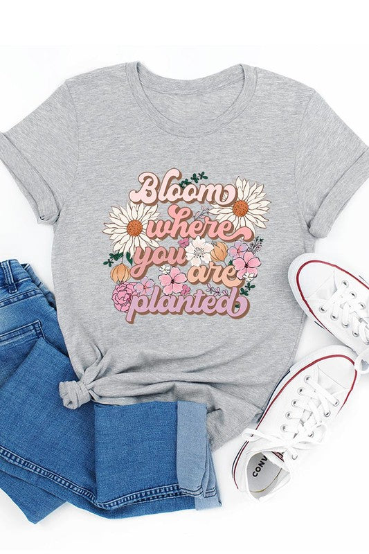 PLUS SIZE BLOOM TEE