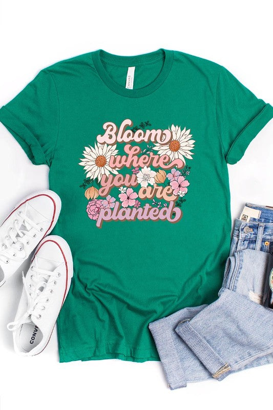 PLUS SIZE BLOOM TEE