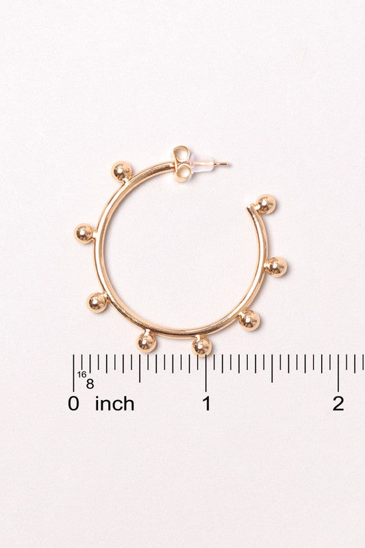 14K GOLD DIPPED HOOPS