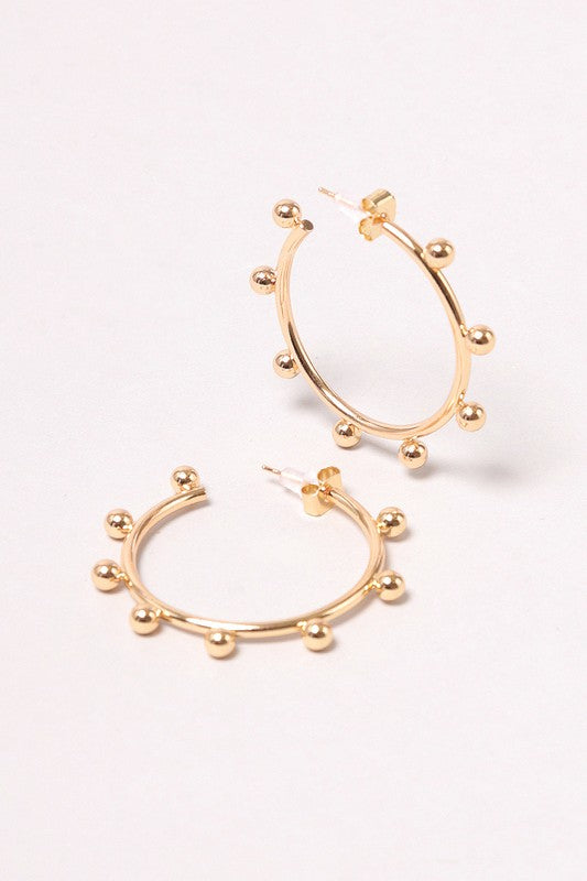 14K GOLD DIPPED HOOPS