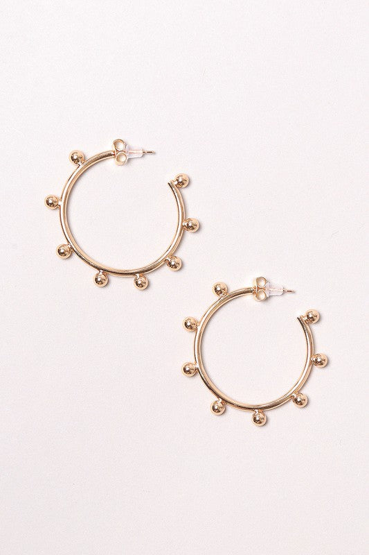 14K GOLD DIPPED HOOPS