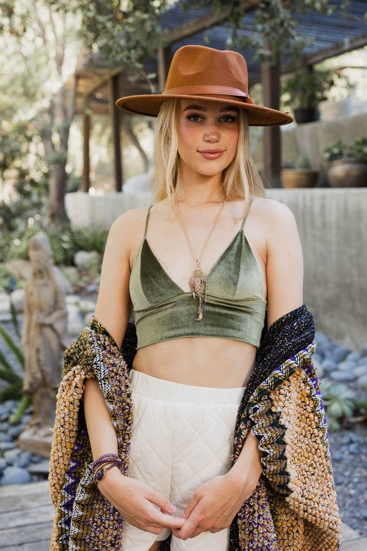 VELVET BRALETTE