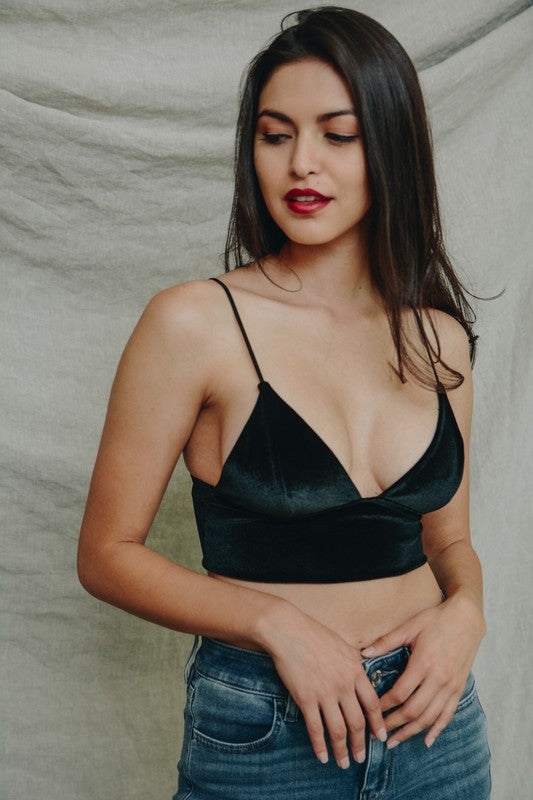 VELVET BRALETTE