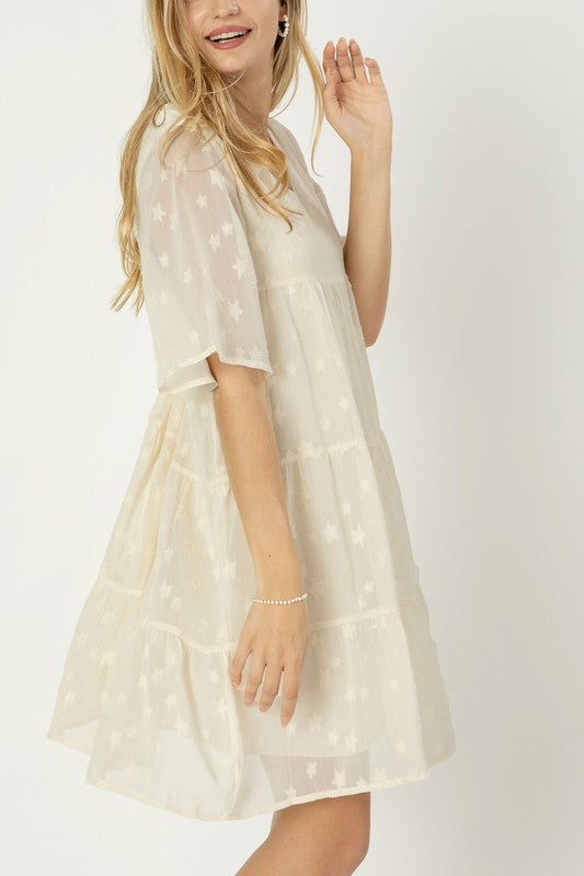 ALICE A-LINED TIERED DRESS