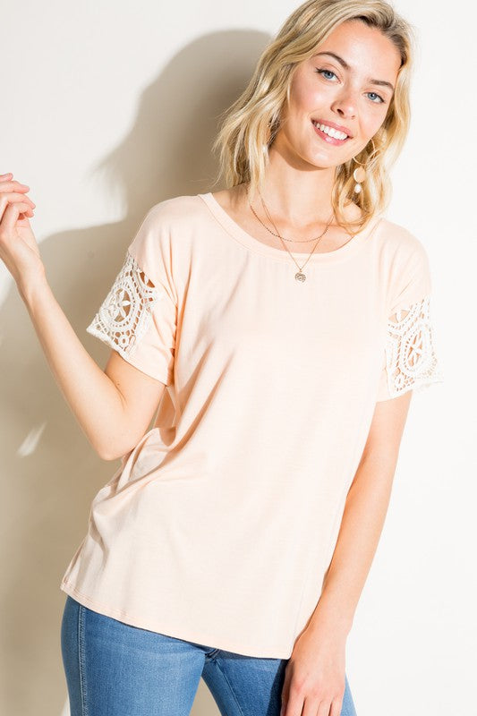 LACE PATCH TOP