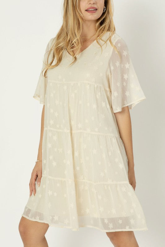 ALICE A-LINED TIERED DRESS